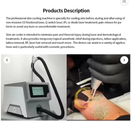 New Product Launch Laser Source Air Cooling System Cold Air Diffusion Machine Effectively Treat Pain Swelling