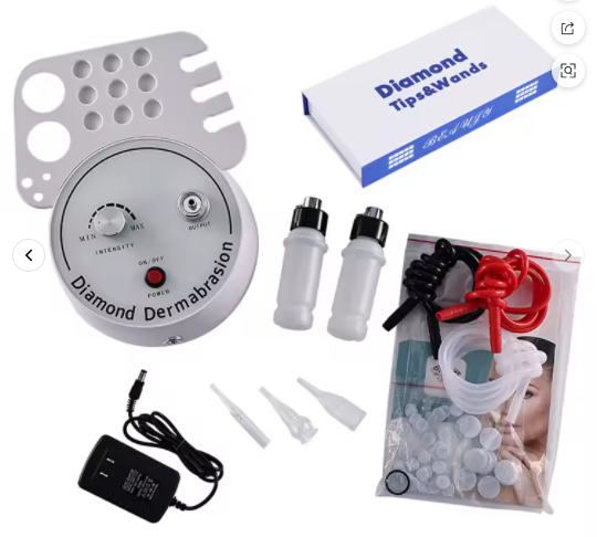 Tax Free Portable Water Hydro Dermabrasion Facial Care Metal Handle Diamond Dermabrasion Anti-aging Firming Skin
