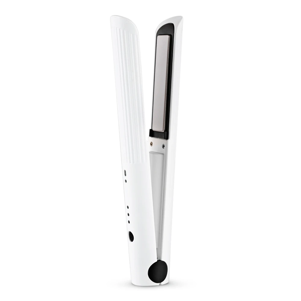 Rechargeable Hair Flat Iron Hair Straight Stick Travel Curl Straightening and Curling Hair Straightener
