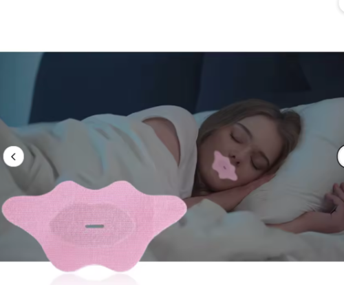 Closed Mouth Tapes Breathable Fabric Shaped Breathing Mouth Tape for Nose Breathing Sleeping Better Comfortable Patches