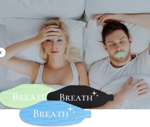 Mouth Breathing Tape with Collagen and Hyaluronic Acid in Middle to Moisture Lips for Whole Night Strips