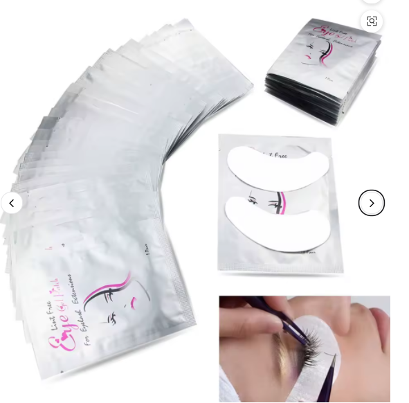 Gel Cooling U-shaped Eyelid Patch for Eyelash Extension Supplier Natural Hydrogel Eye Gel Pads for Under Eyes