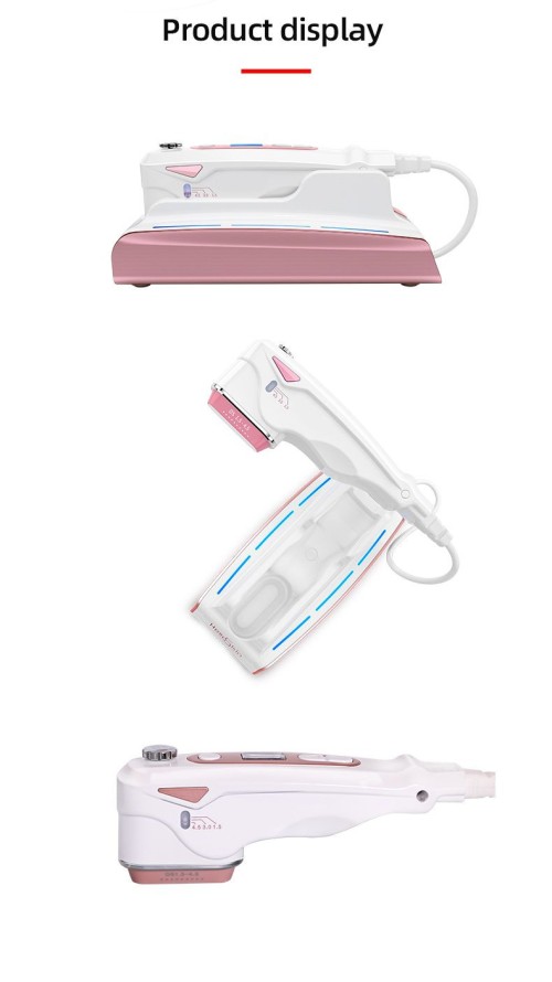 Gold RF Microneedle Beauty Device  Ice Hammer for Scar Removal Firming Rejuvenating Skin for Acne Scars