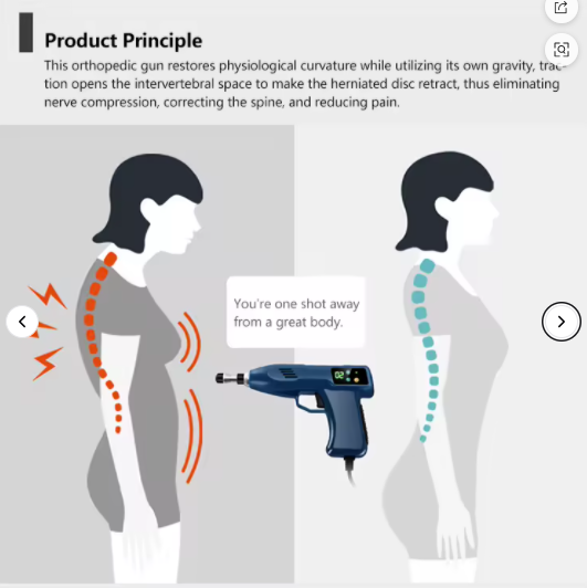 Tax-Free AMCT Activation Handheld Bonesetting Gun ABS and Stainless Steel Material