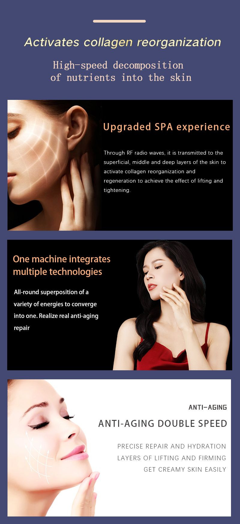 Beauty Equitment Face Mesotherapy Solutions Beauty Equipment Mesotherapy Anti-Aging 1+1 Collagen Time