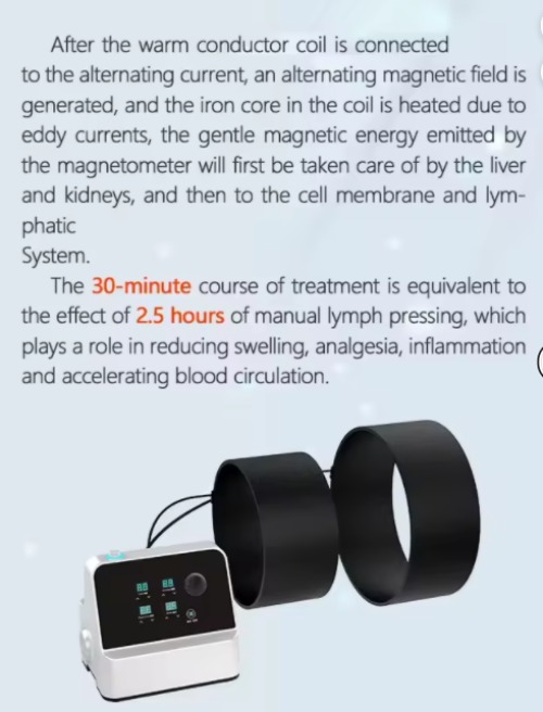 Innovation Magnetic Therapy Device High Power Two Magnetic Circles Daily 10-20 Minutes Physiotherapy