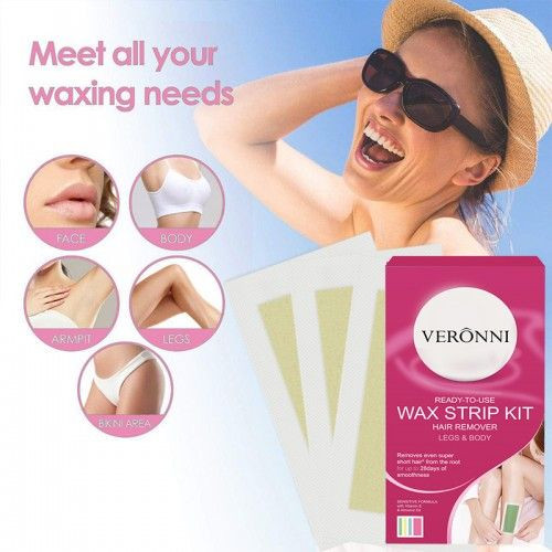 OEM Non Woven Depilatory Wax Paper Strips Hair Removal Colorful Patch Honey Body Hair Remover Wax Strips