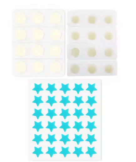 Thick Hydrocolloid Sticker Patches Better for Acne Pimples with Tea Tree Extract for Whole Face Acnes